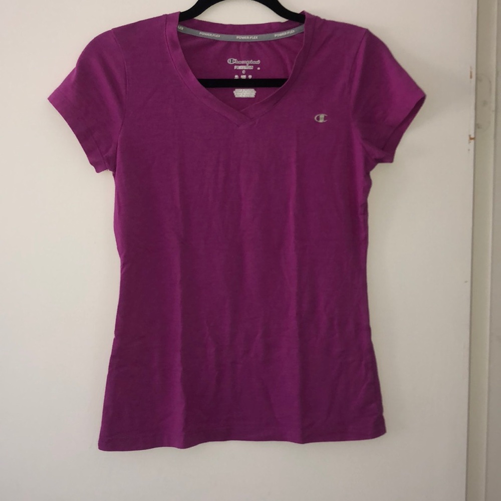 Champion V-neck tee size small